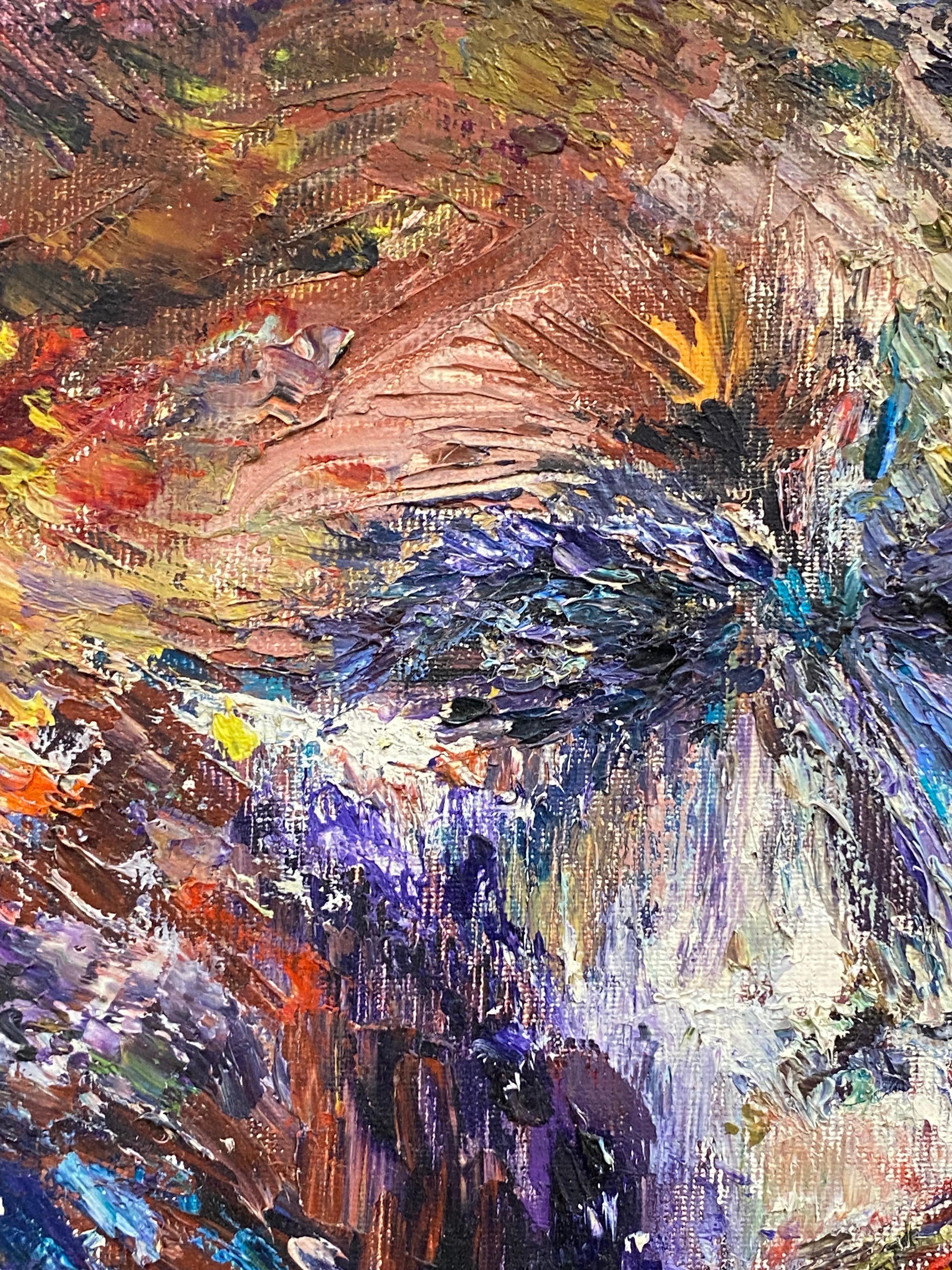20. Jahrhundert Original Französisch Expressionist Porträt Ölgemälde im Angebot 2