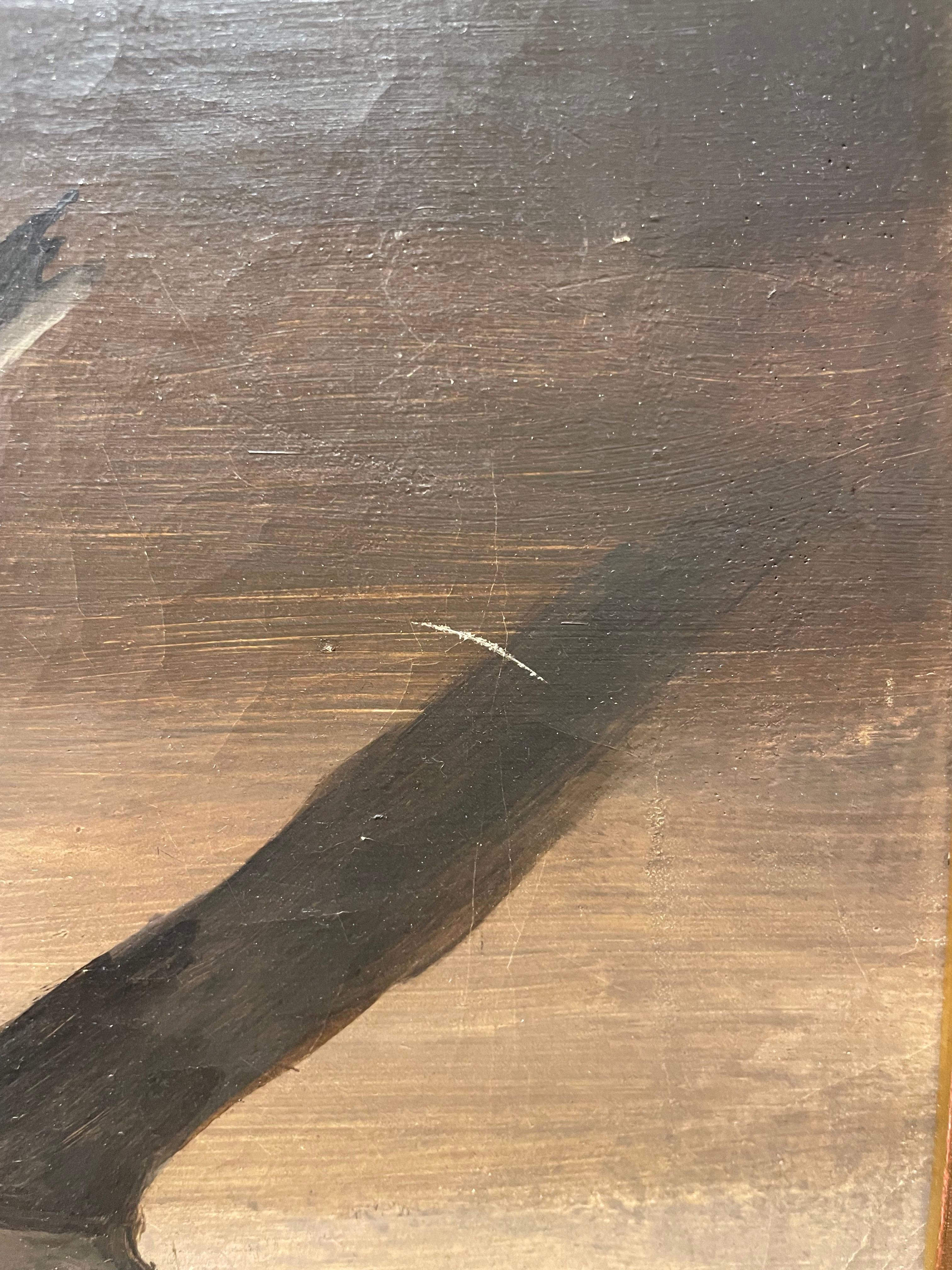 Paesaggio surrealista del XX secolo dipinto ad olio in vendita 11
