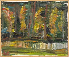 20th-Century Swedish School, Tranås Autumn, Vintage Oil Painting