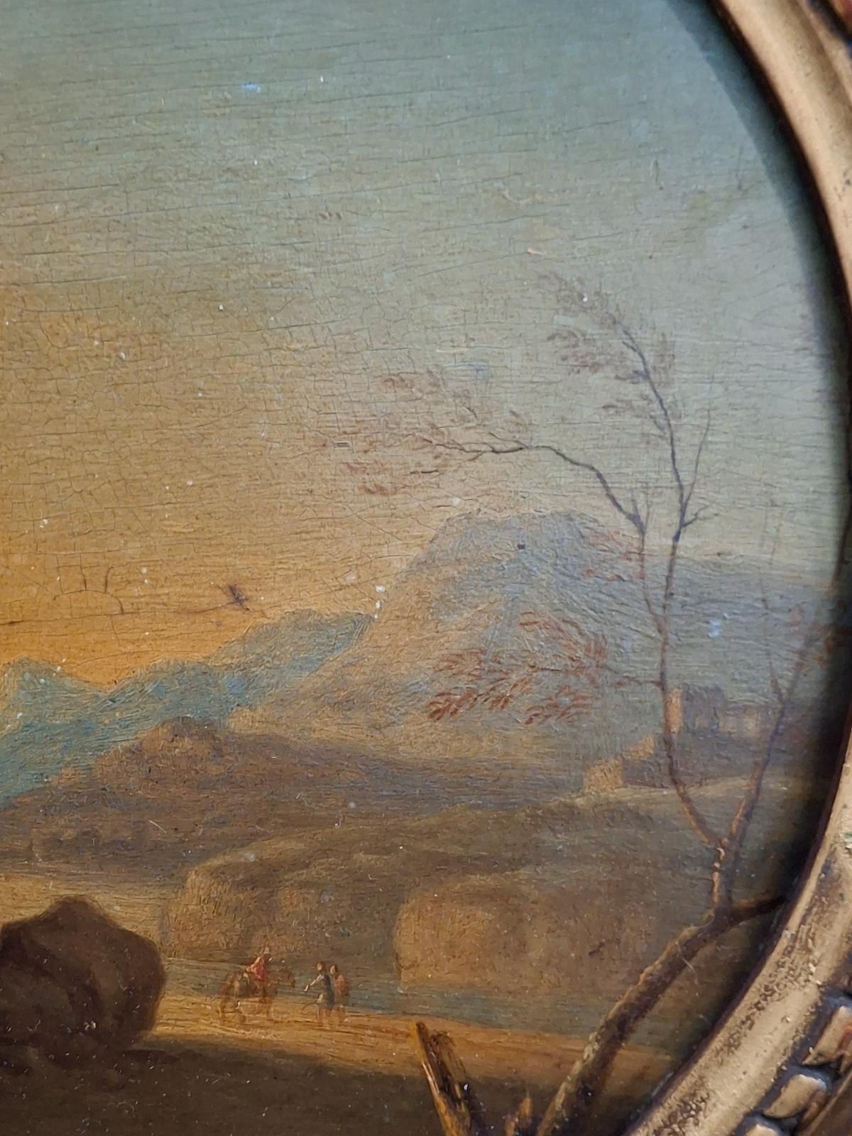 A 19th-century Painting of Classical Ruins For Sale 1