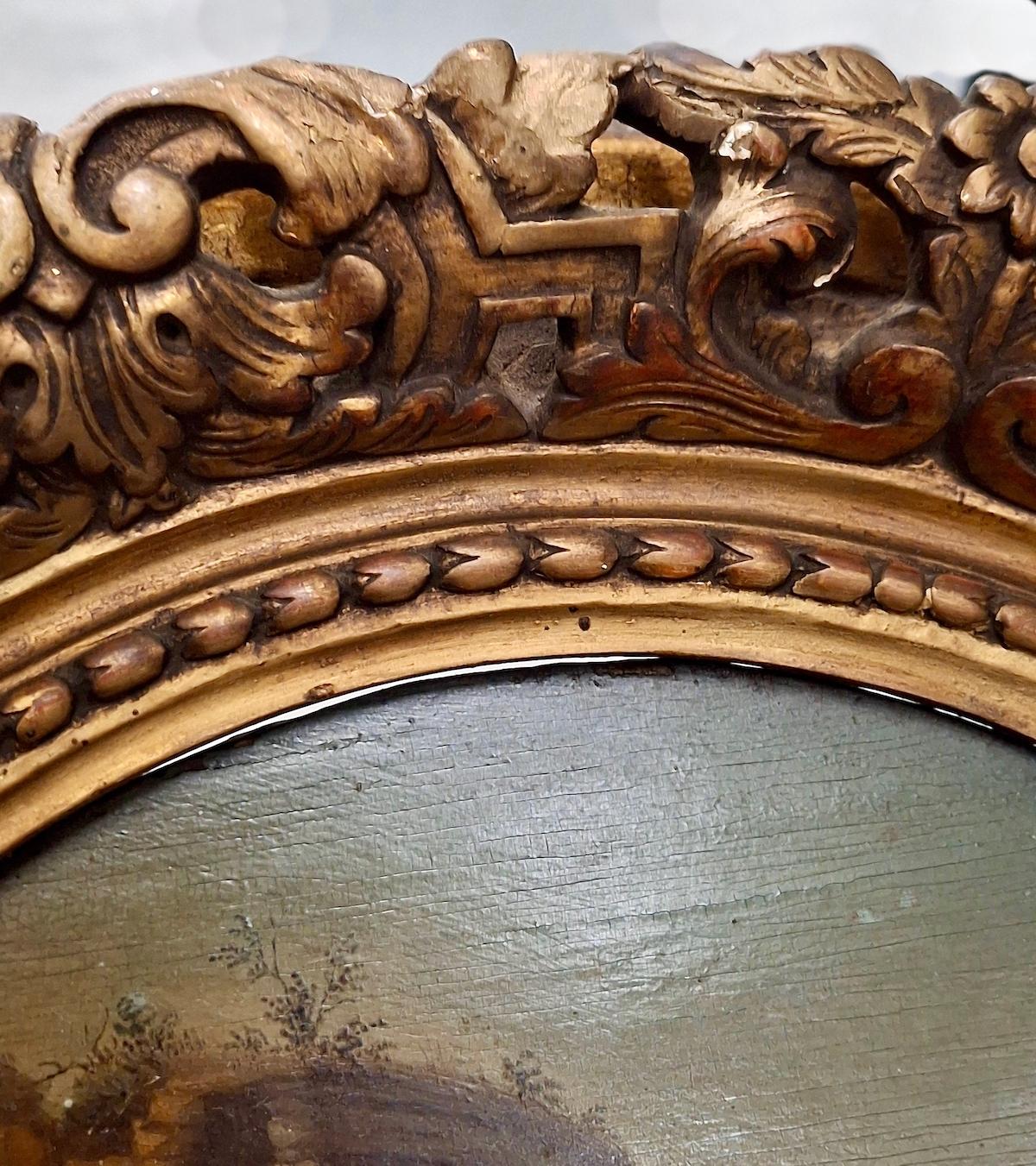 A 19th-century Painting of Classical Ruins For Sale 2