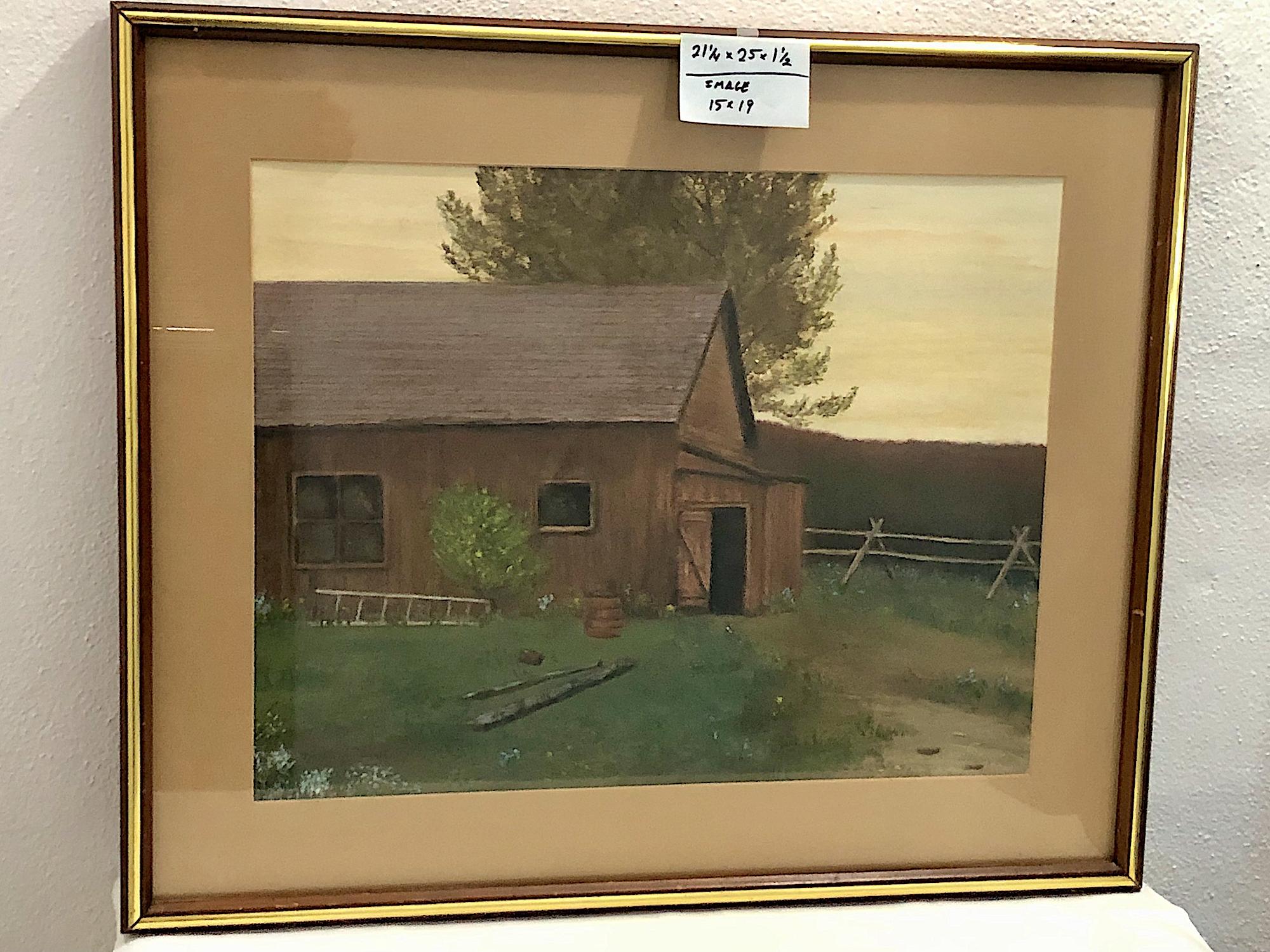 Eine Scheune auf dem Lande, von Katherine Baeth (Braun), Landscape Painting, von Unknown