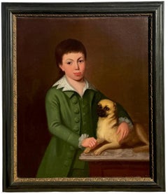 A Boy and His Pug Dog