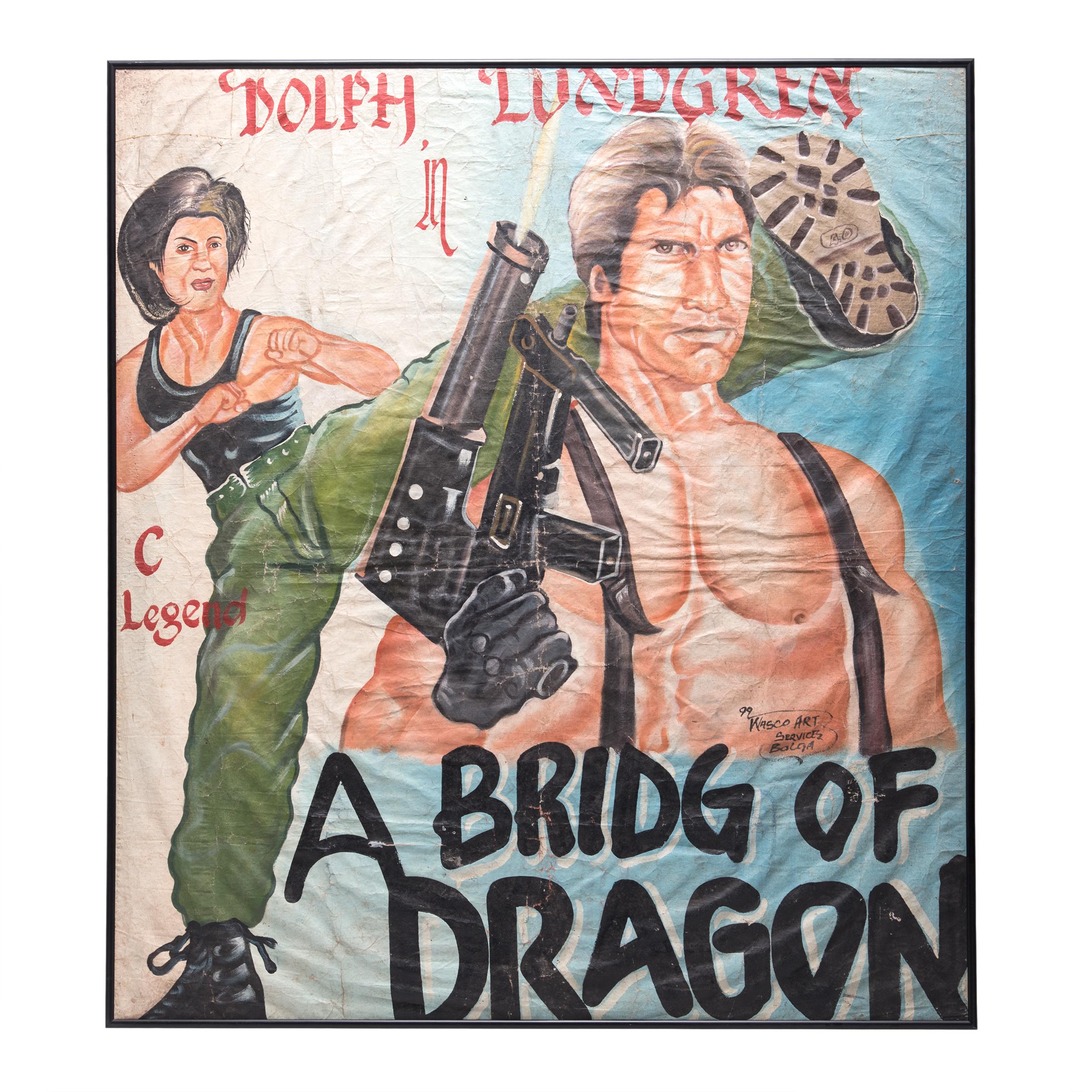 « A Bridge of Dragon » (Un pont de dragon), peinture acrylique sur toile, 1999 - Painting de Unknown