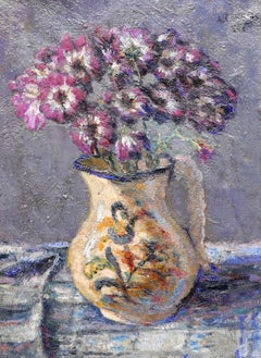 A. Canovas - 1930 Oil, Purple Anemone
