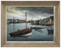 Vintage A. Dupont  - Early 20th Century Oil, French Harbour