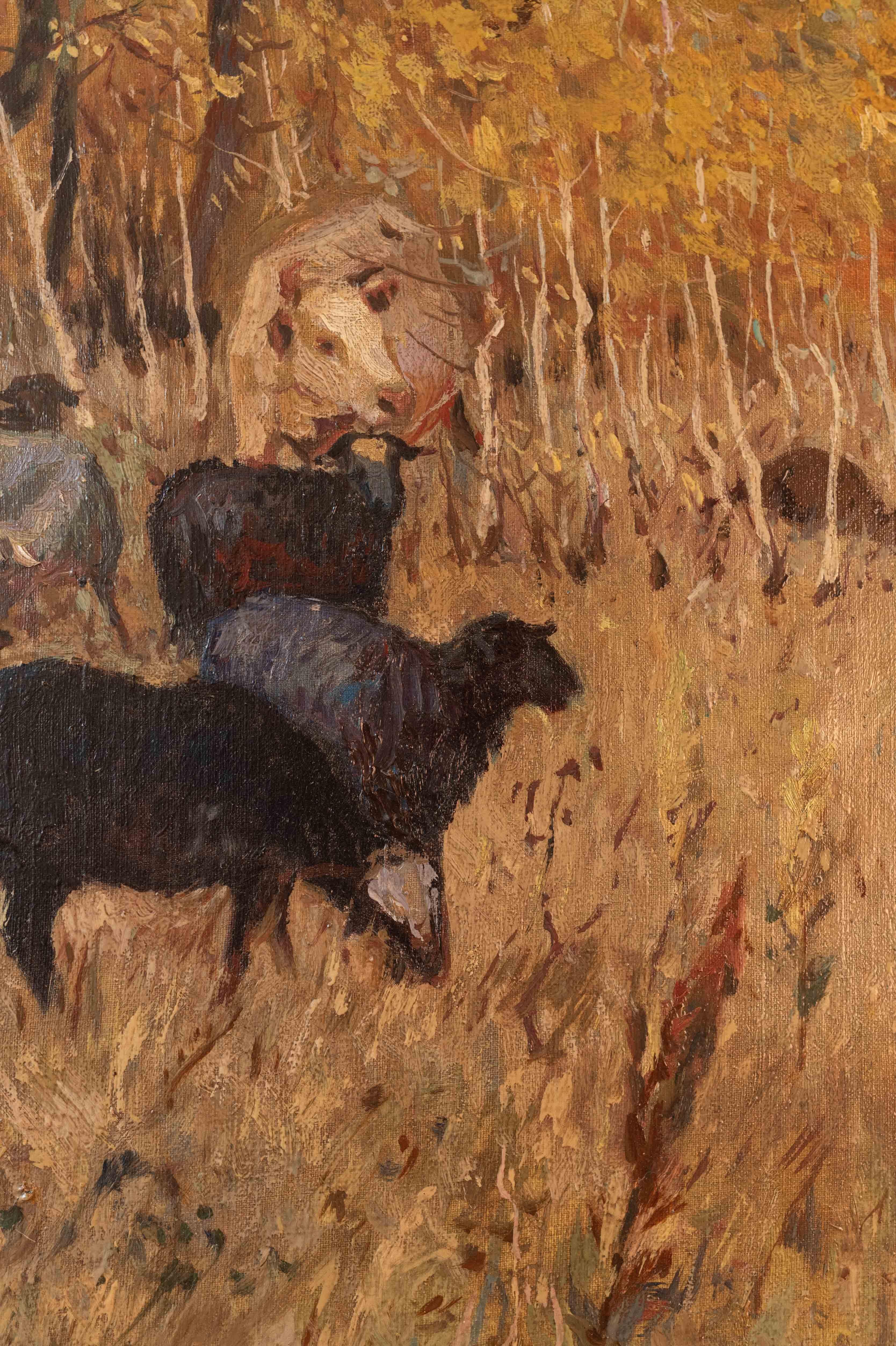 This artwork is an oil painting on canvas created by 