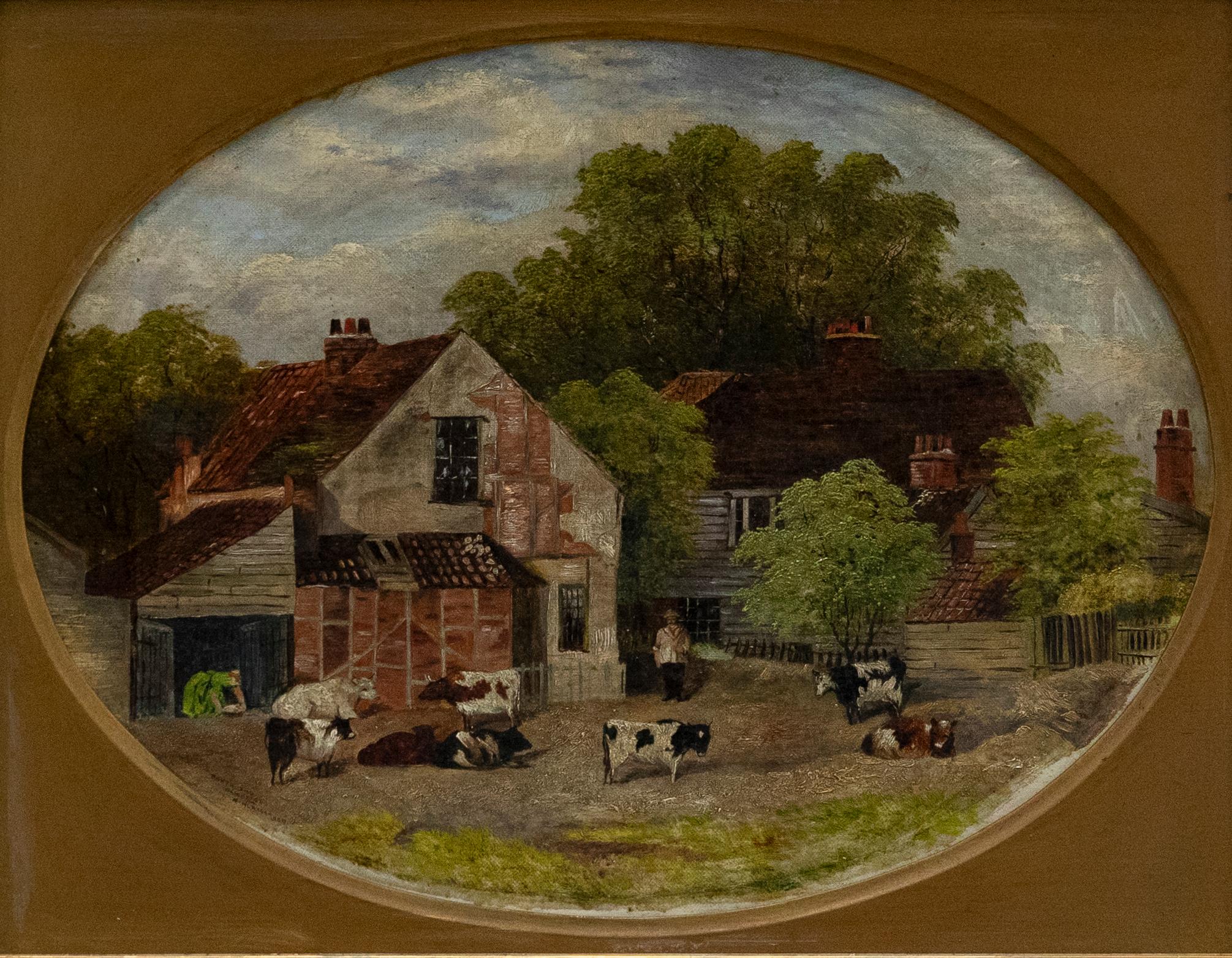 A. Finlayson - Framed Mid 19th Century Oil, North End, Hampstead - Painting by Unknown
