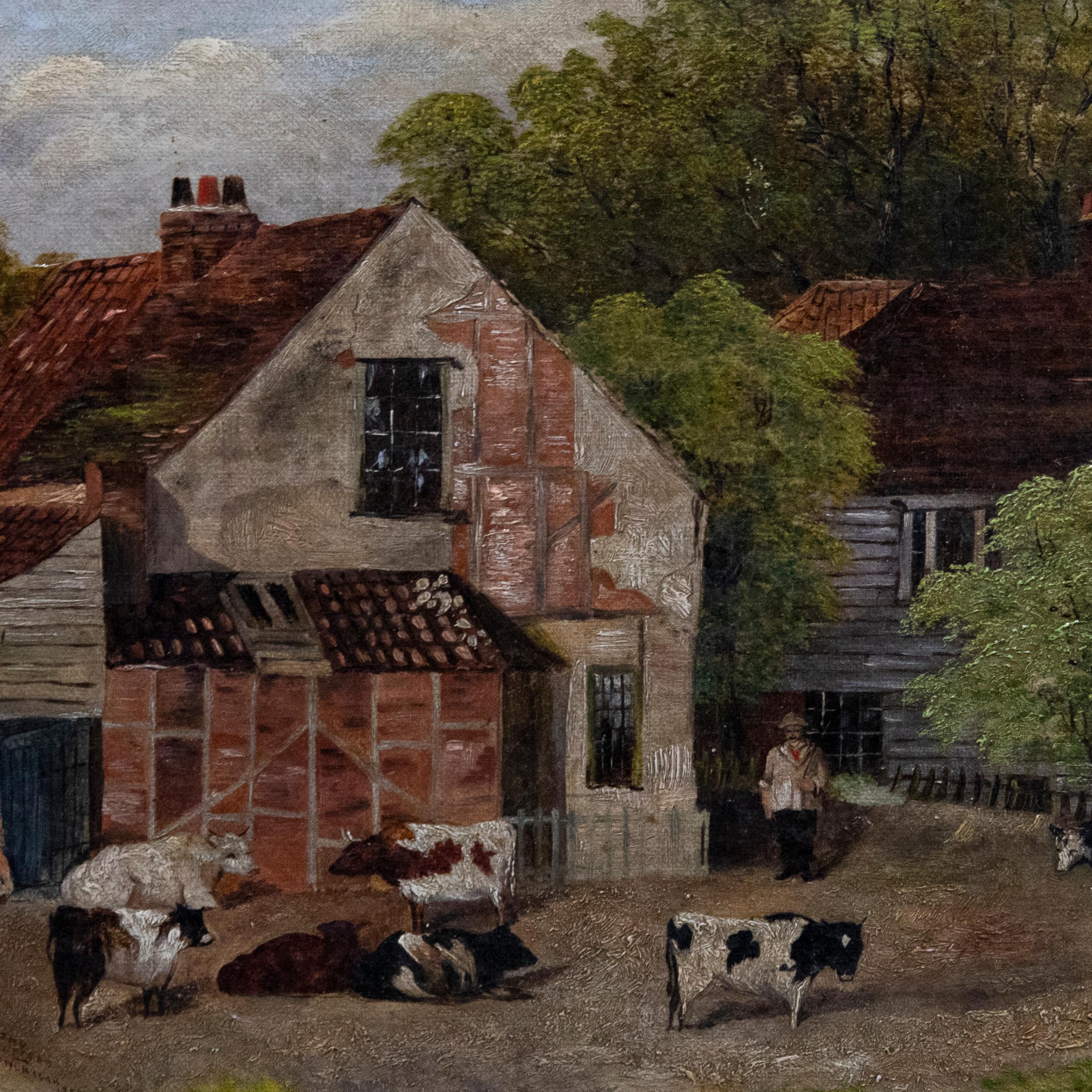 A. Finlayson - Framed Mid 19th Century Oil, North End, Hampstead For Sale 1