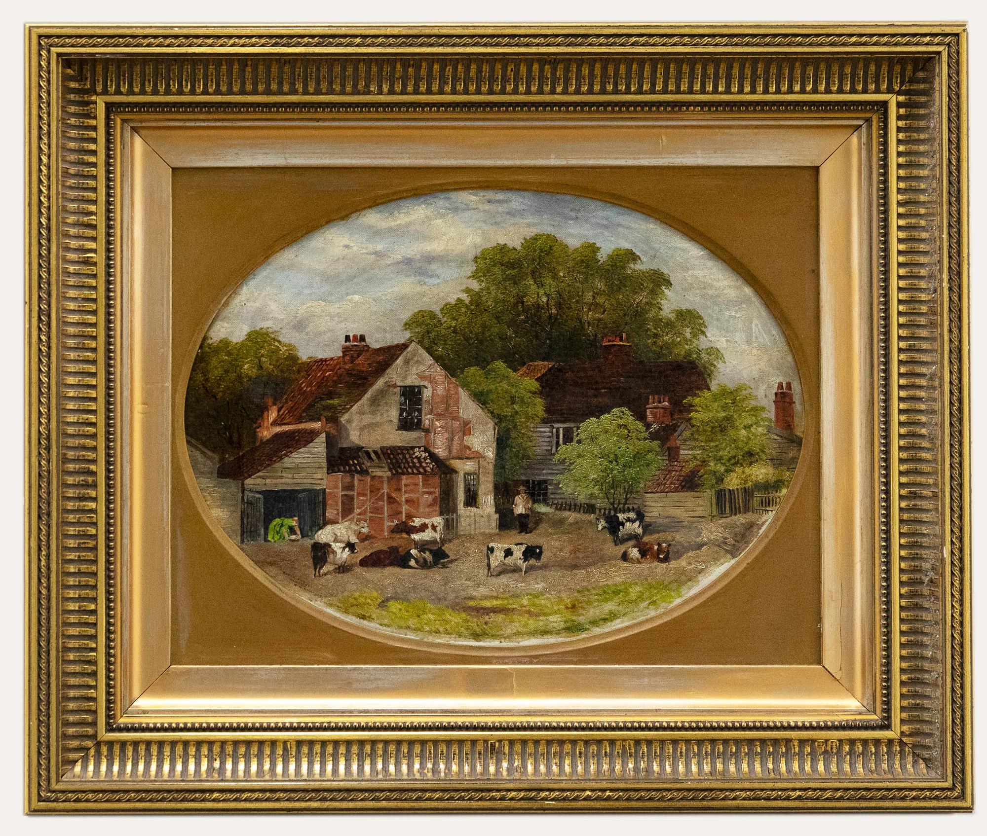 Unknown Landscape Painting - A. Finlayson - Framed Mid 19th Century Oil, North End, Hampstead