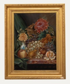 A. G. Levea - 1895 Olio, Natura morta d'autunno