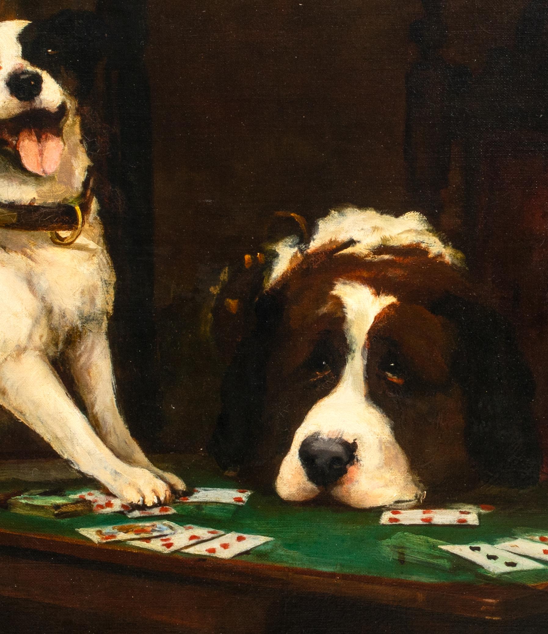 A Game Of Cards, 19th Century   by Henry George Sharp (1834-1900) For Sale 7