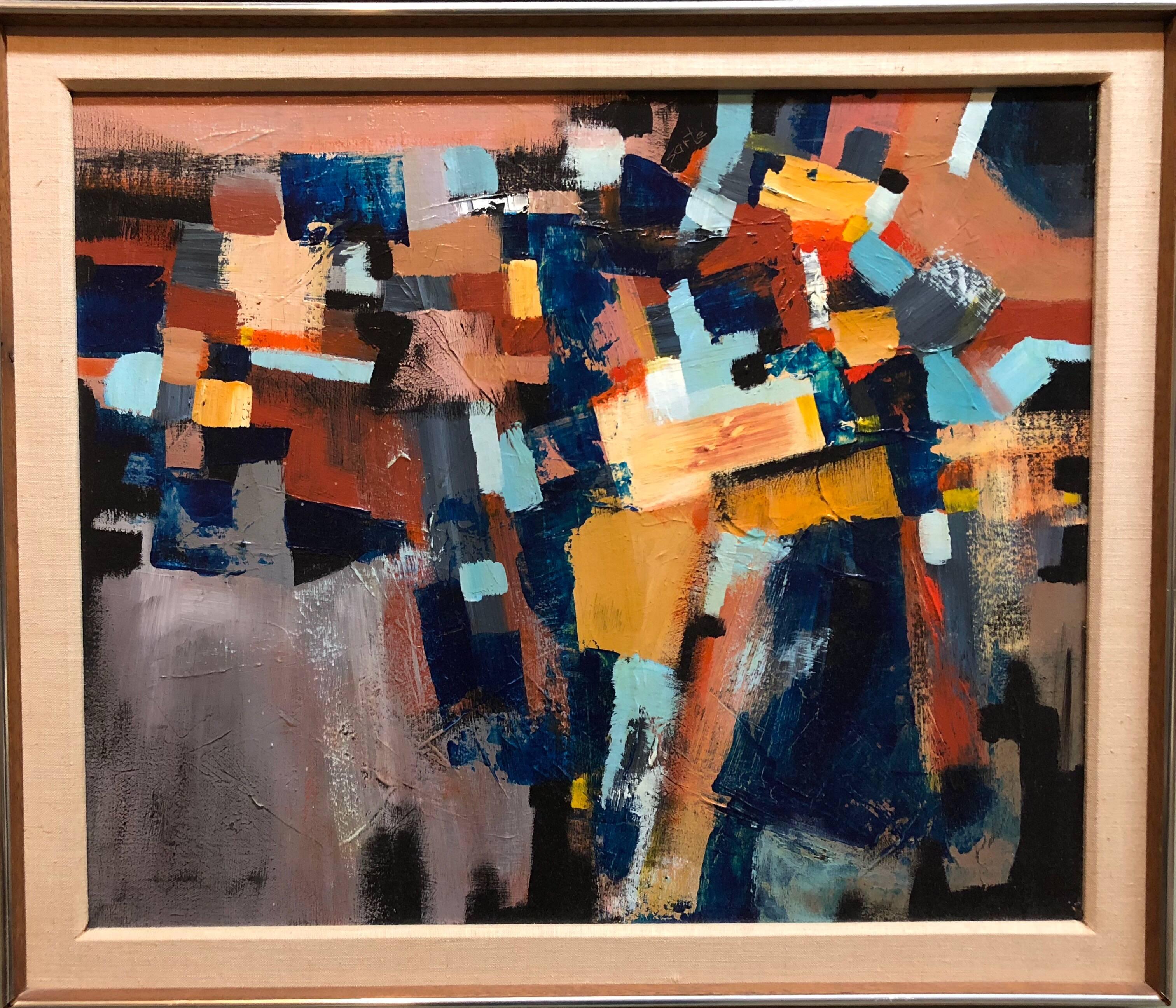 Inn the manner of the Hans Hofmann School. A great older Abstract Expressionist painting. 