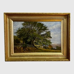 A Glimpse of Lock Lomond by Hamilton Maxwell 1885 Large Landscape Oil Painting