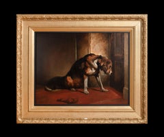 Un chien de chasse attendant son maître, 19e siècle d'après Sir Edwin Henry Landseer