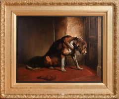Un chien de chasse attendant son maître, 19e siècle d'après Sir Edwin Henry Landseer
