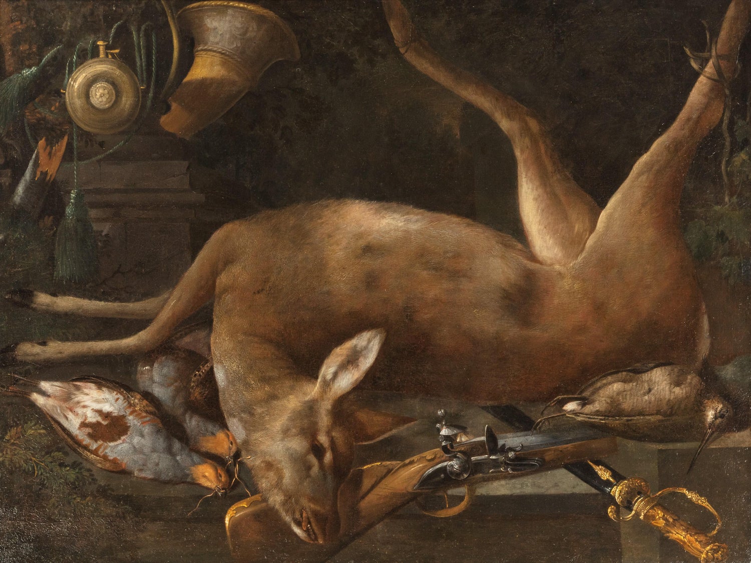 Unknown - A hunting Still Life - Flemish School Old Master For Sale at 1stDibs Unknown - A hunting Still Life - Flemish School Old Master For Sale at 1stDibs