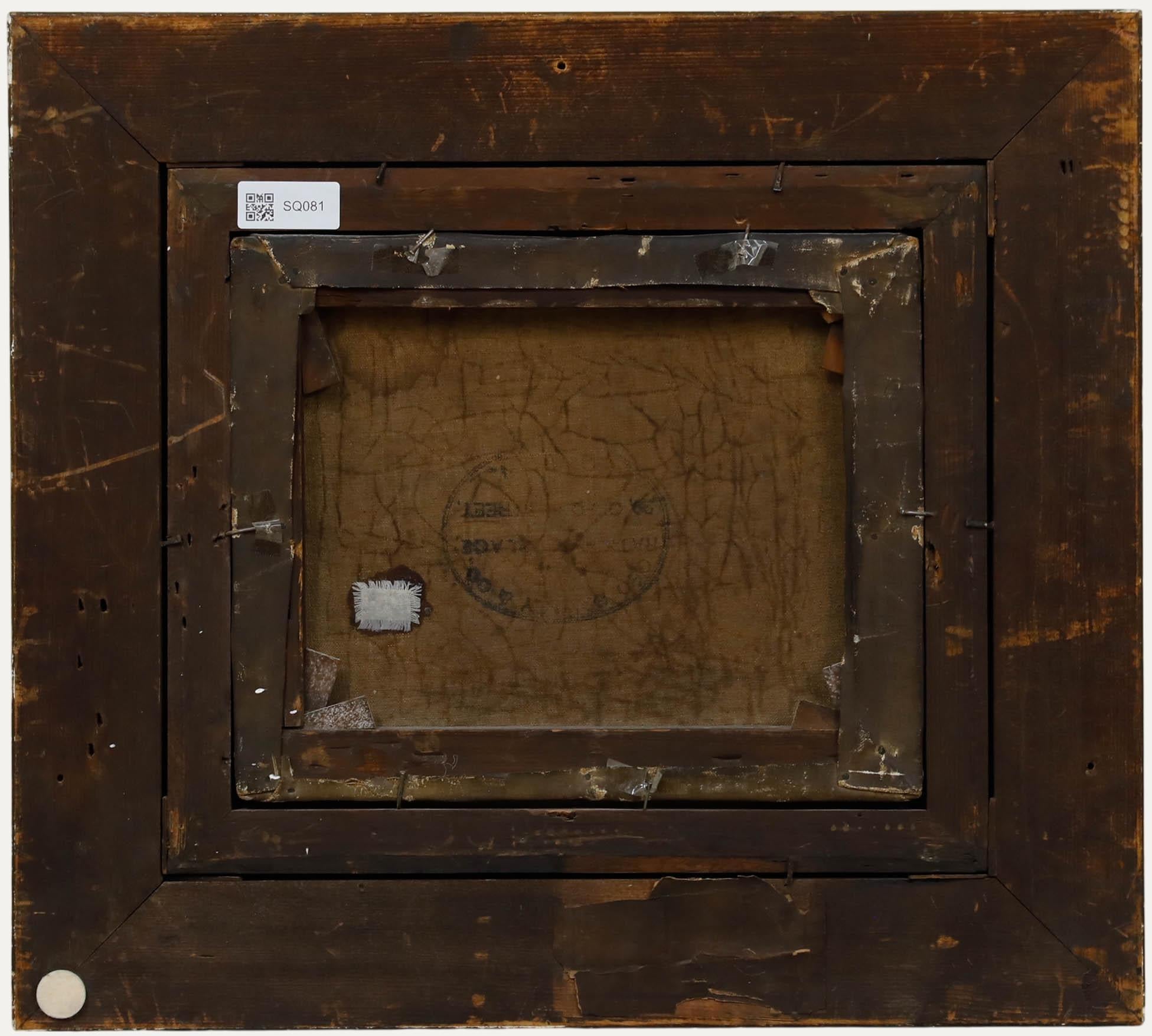 A. Kinsley - Gerahmtes Öl aus dem Jahr 1879, Früchte im Blattwerk (Braun), Still-Life Painting, von Unknown