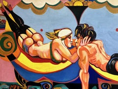 A Large, Bold and Intimate Mid-century Painting by Larsen