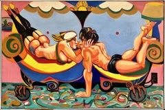 A Large, Bold and Intimate Mid-century Painting by Larsen