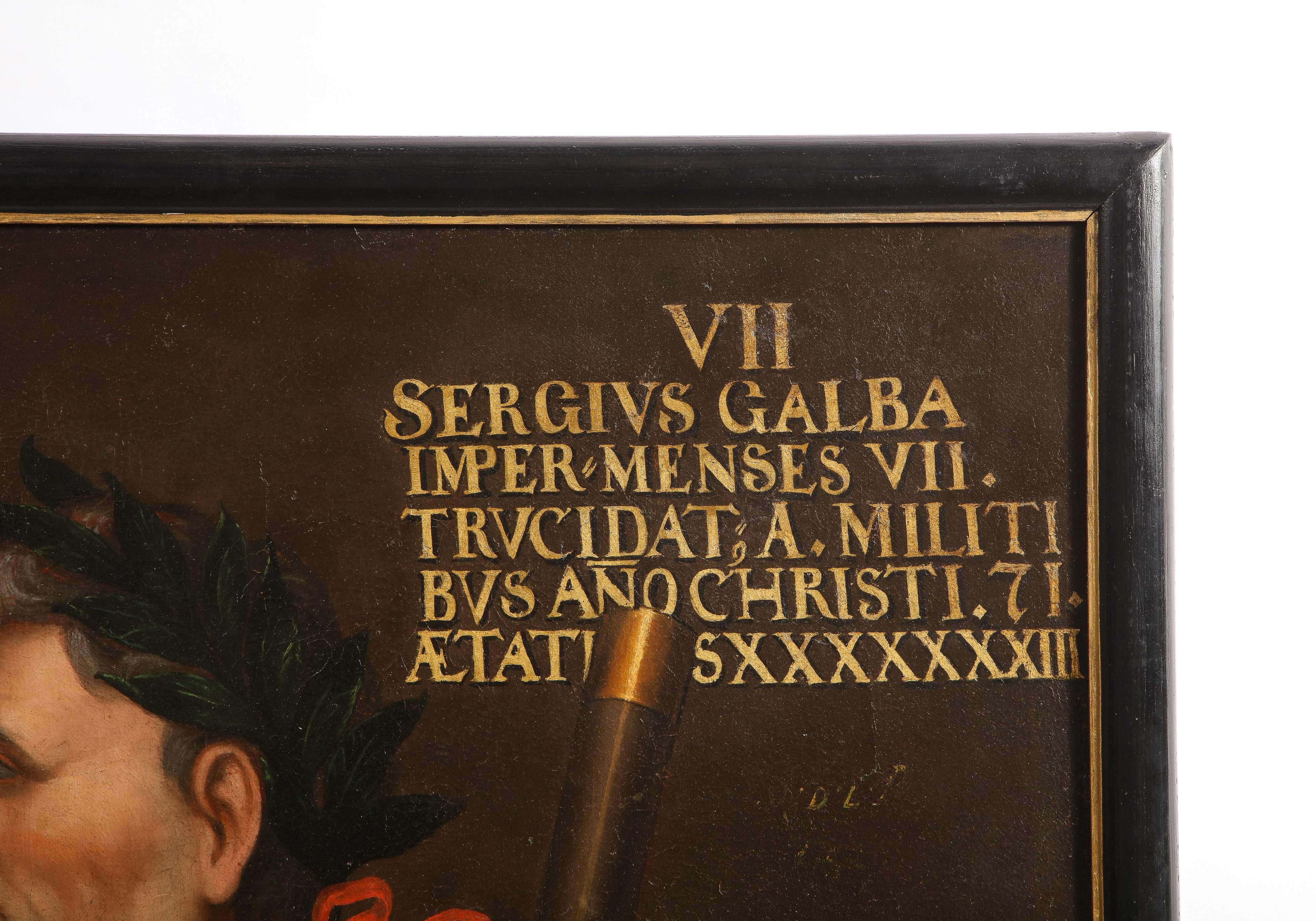 A Large Oil on Canvas Painting of 