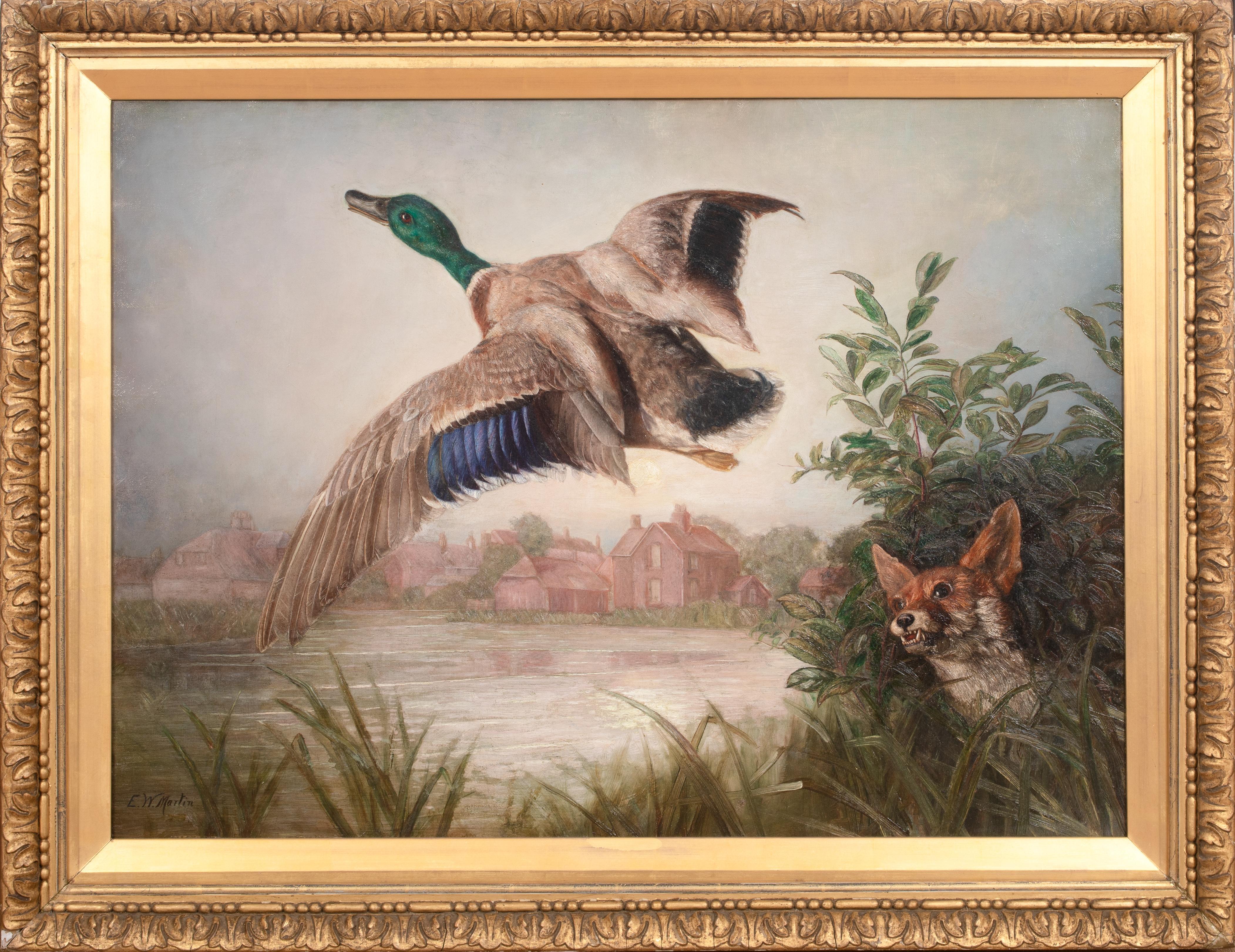 Unknown Animal Painting - A Lucky Escape, 19th Century by Edward William Martin (19th Century British)