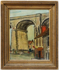 A. Manand - Early 20th Century Oil, The Viaduct