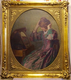 A. Maurer "Ready for the rendezvous" Large Oil painting Oil on canvas circa 1907