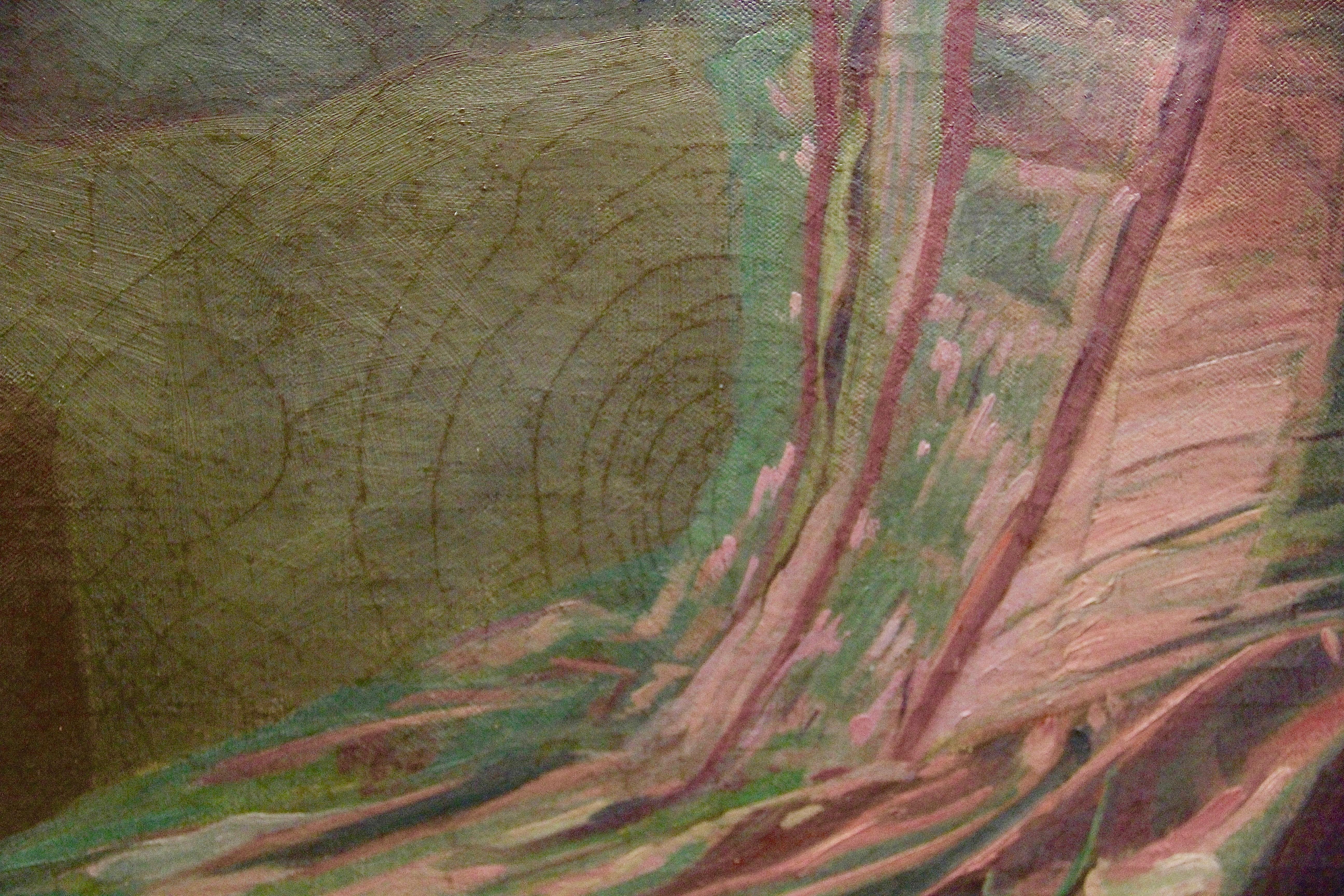 Großes Ölgemälde Öl auf Leinwand von A. Maurer, „Ready for the rendezvous“, um 1907 im Angebot 1