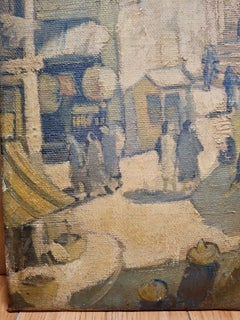 A Mexican Hillside Village Scene