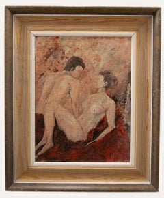 A. Overbeck - 1957, huile, modèles de vie