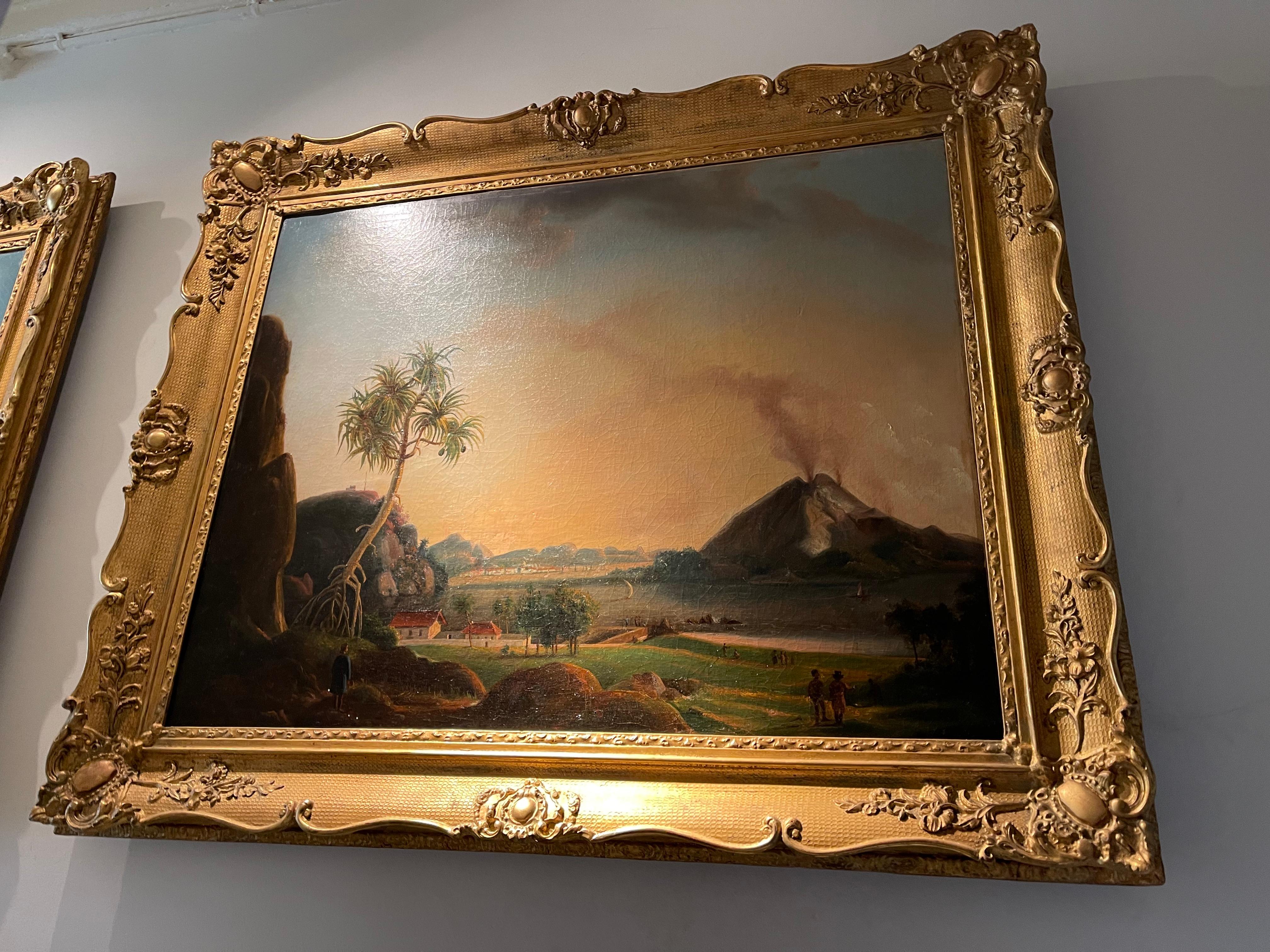 Charles Legrain, (19. Jahrhundert)

Zwei javanische Landschaften

Beide signiert Legrain Ch. und eines datiert 1857

Beide Öl auf Leinwand, Größe: 95 x 114 cm
In reichem vergoldetem Gesso-Rahmen.

(2x).
