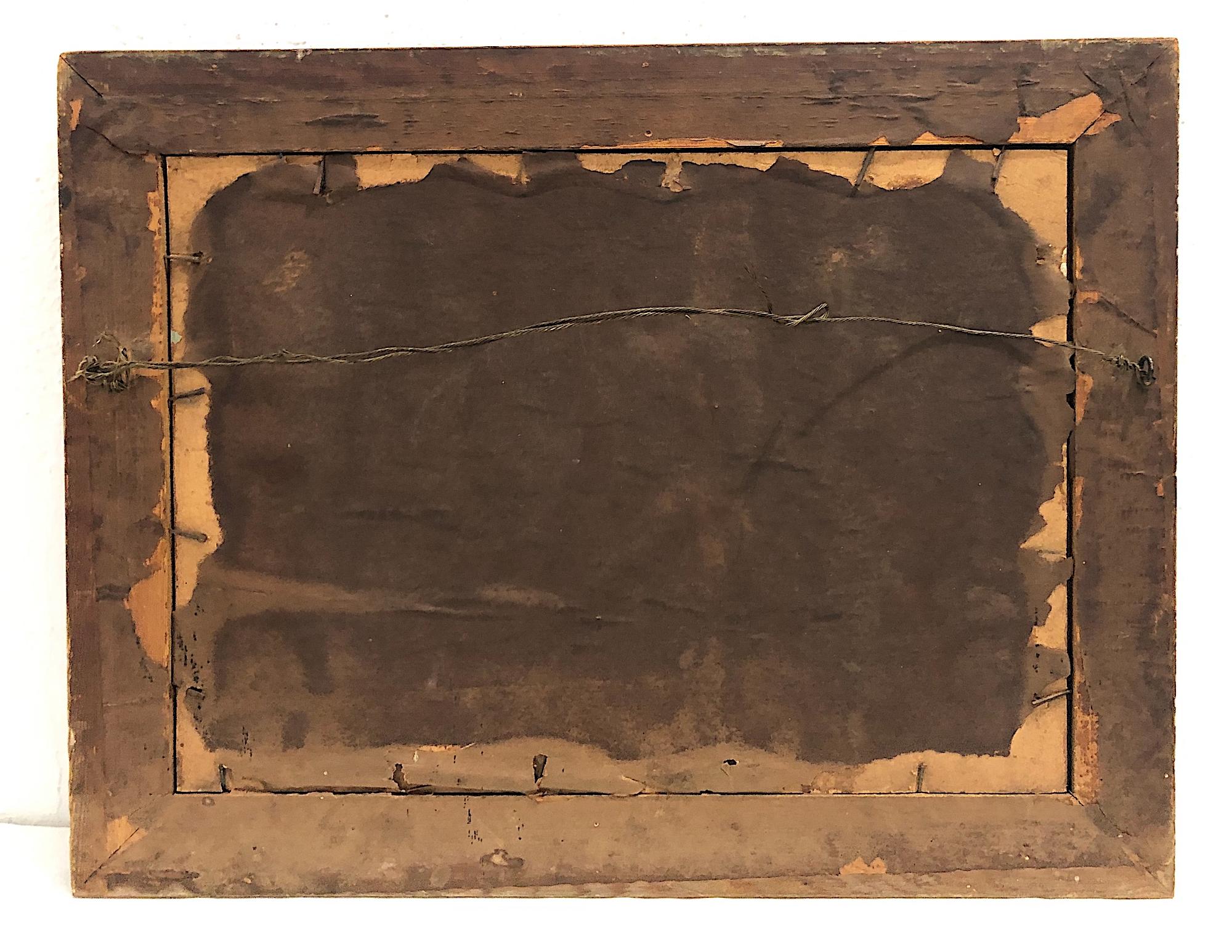 Paire de paysages luxuriants et impressionnistes à l'aquarelle - Noir Landscape Painting par Unknown