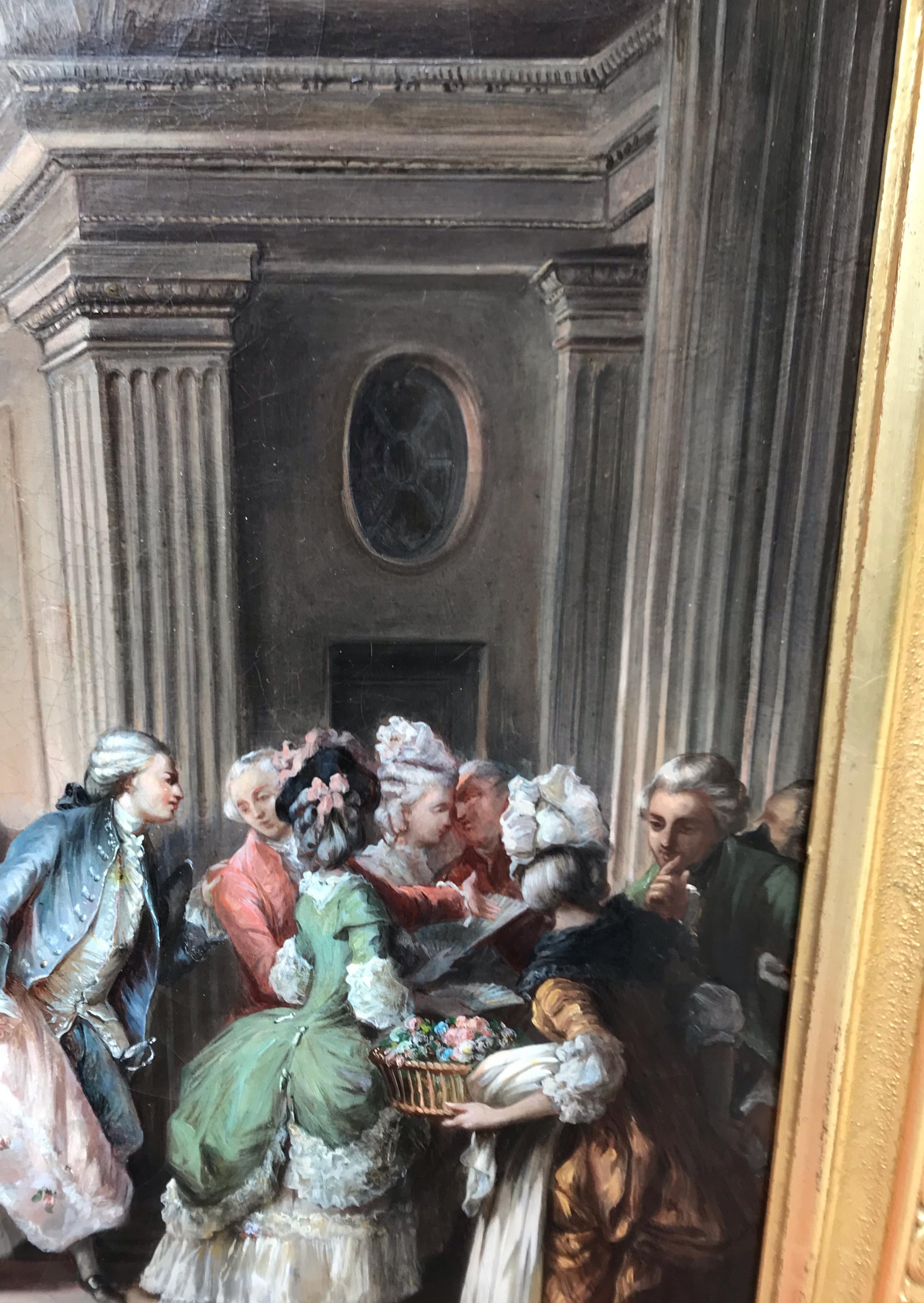 Une fête au château au 18e siècle en vente 5