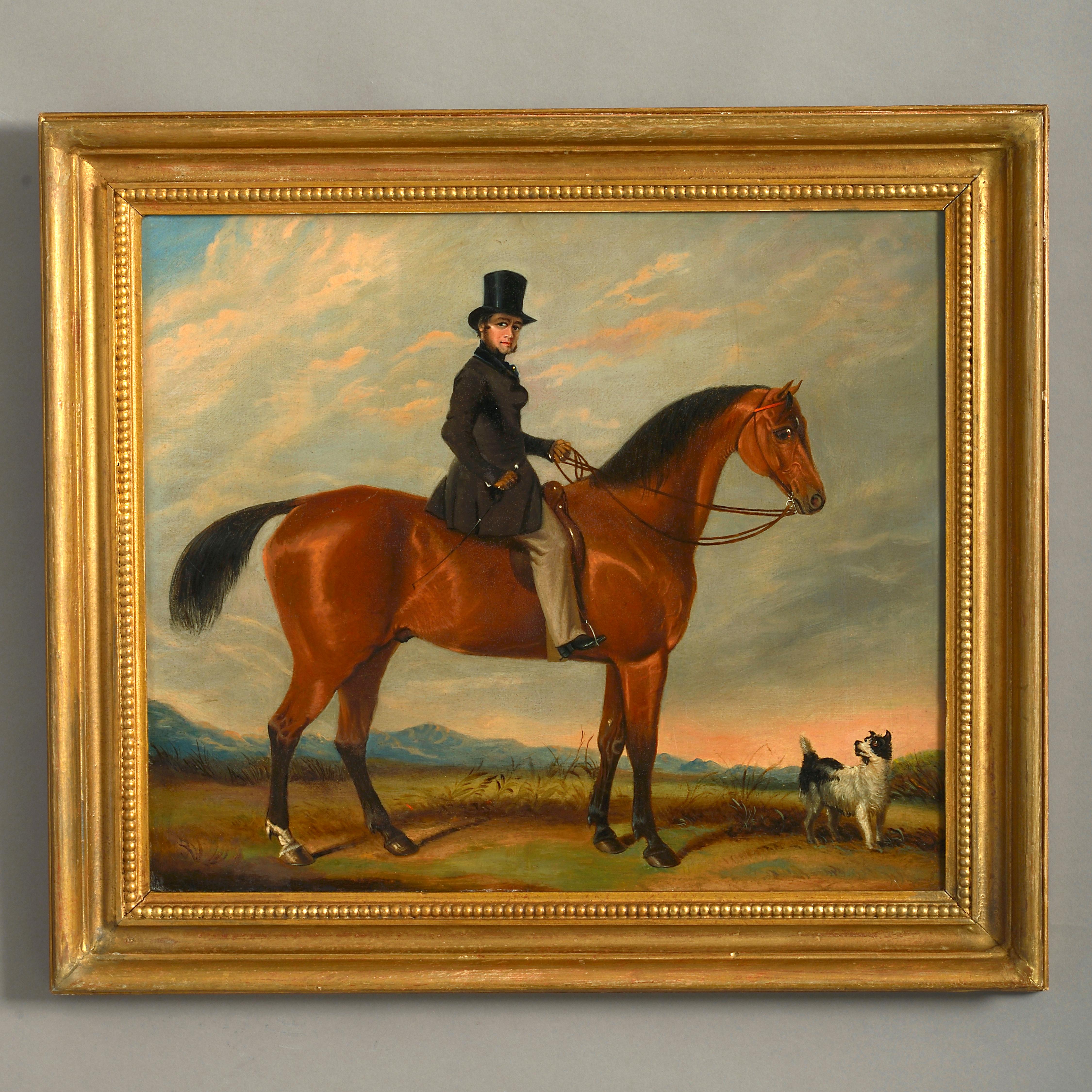 Unknown Portrait Painting - A Portrait of The Earl Craven, Mounted on a Horse
