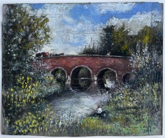 Ein ruhiges Plätzchen in Treneglos Cornwall Pastell Norman A Overy 1972