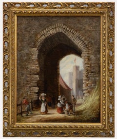 A. Raddilo - 1819 Oil, The Castle Gate