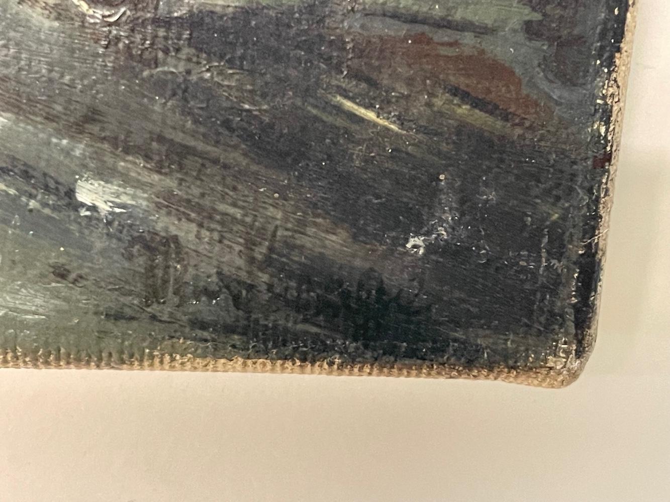 After A Cloudburst, An Evening Out in Paris - Modern Painting by Unknown