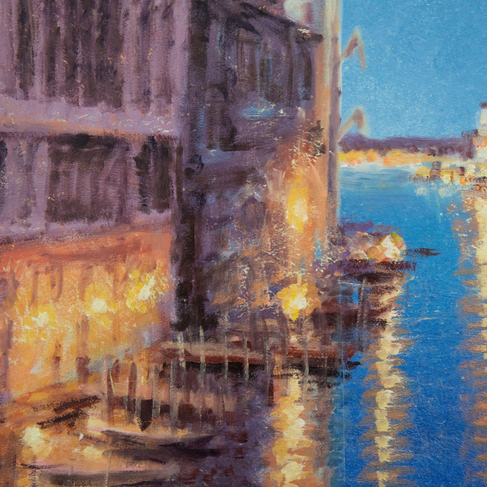 A. Reynolds  - Contemporary Oil, View of the Grand Canal, Venice For Sale 1