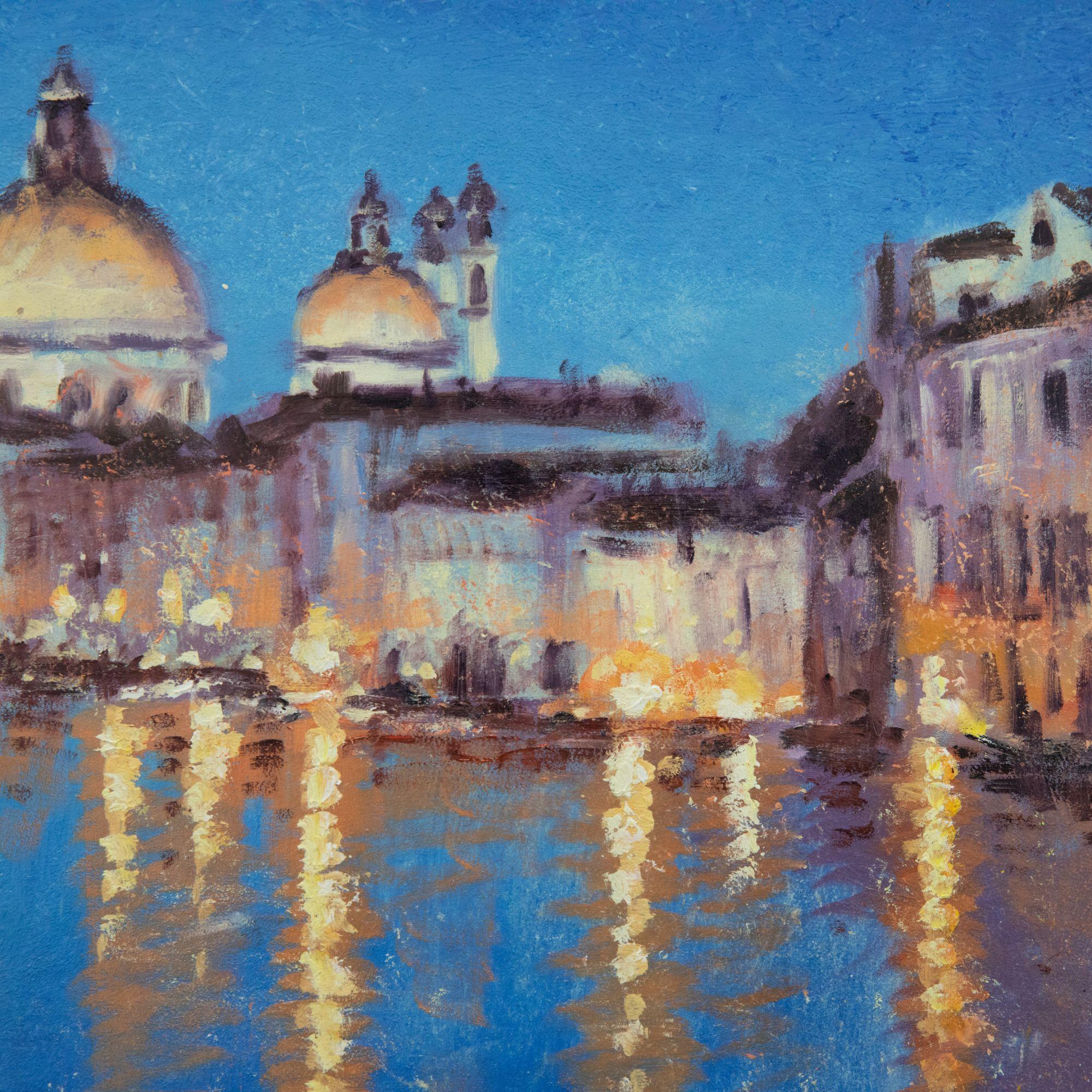 A. Reynolds  - Contemporary Oil, View of the Grand Canal, Venice For Sale 2