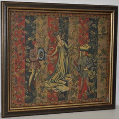 Vintage A Scene From William Shakespeare's "King Lear" Original Oil Painting c.1950