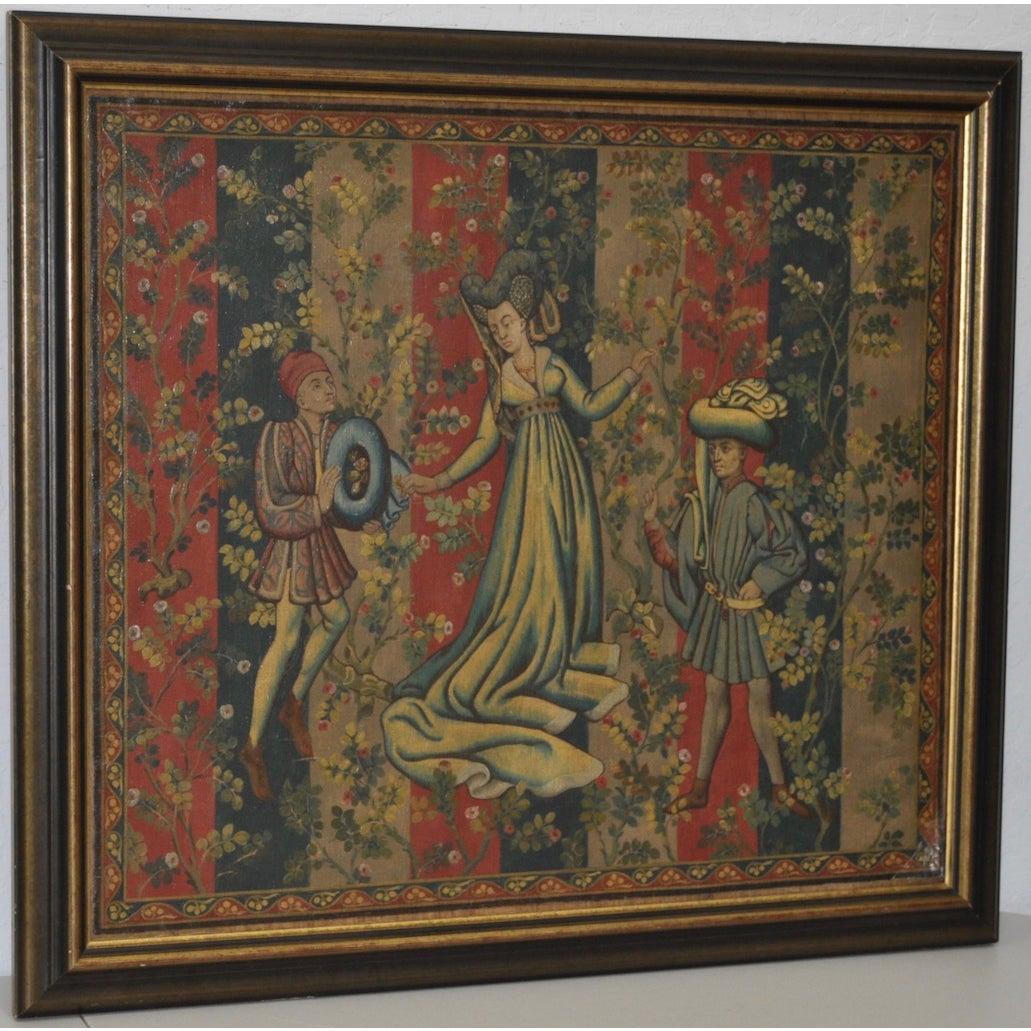 Eine Szene aus William Shakespeares "König Lear" Original Ölgemälde um 1950