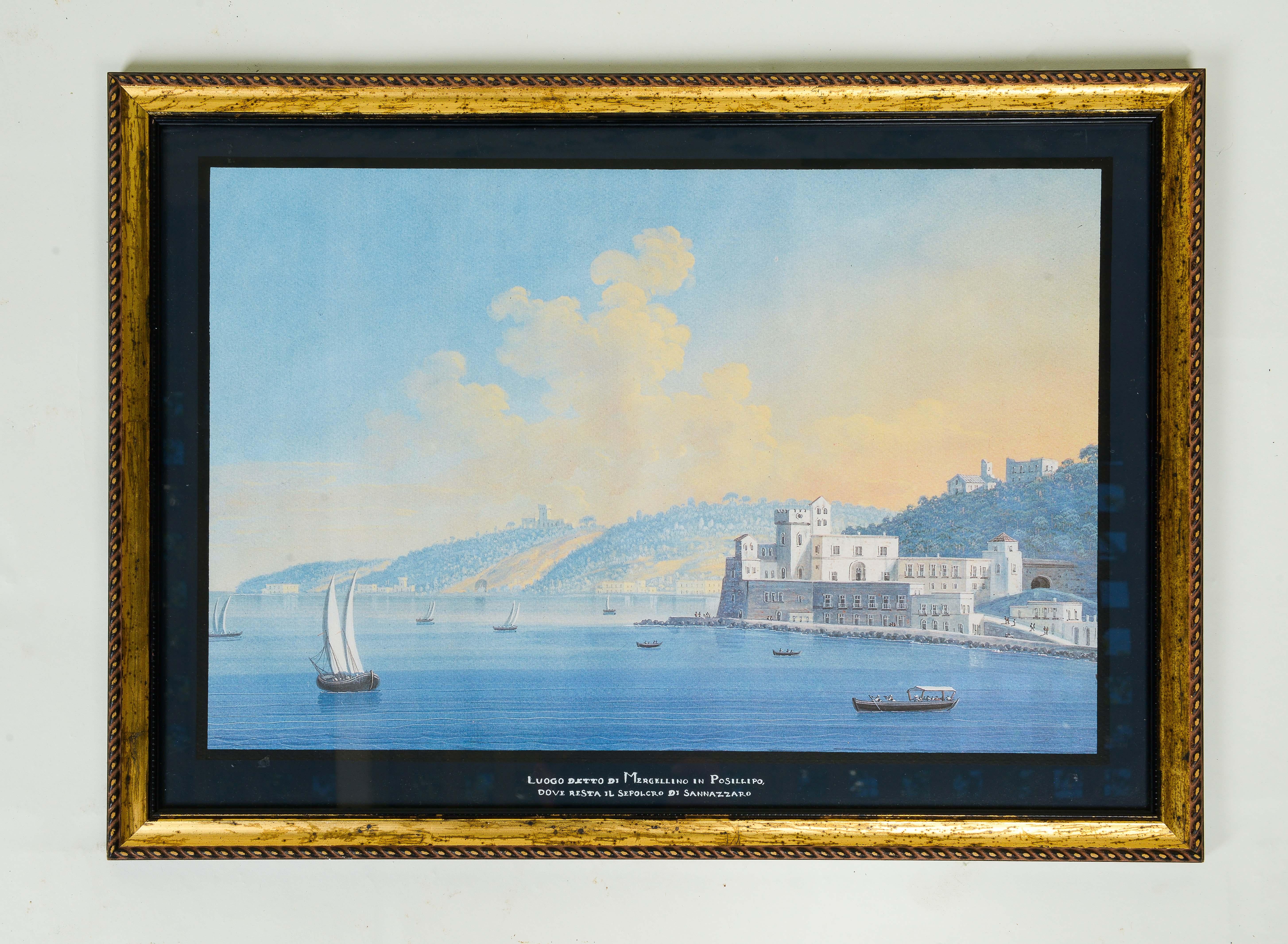 A Set of Eight Views of Naples For Sale 5