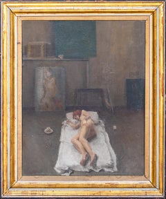 Ein schlafender Akt, datiert 1968 von EDMUND FAIRFAX-LUCY (1945-2020)
