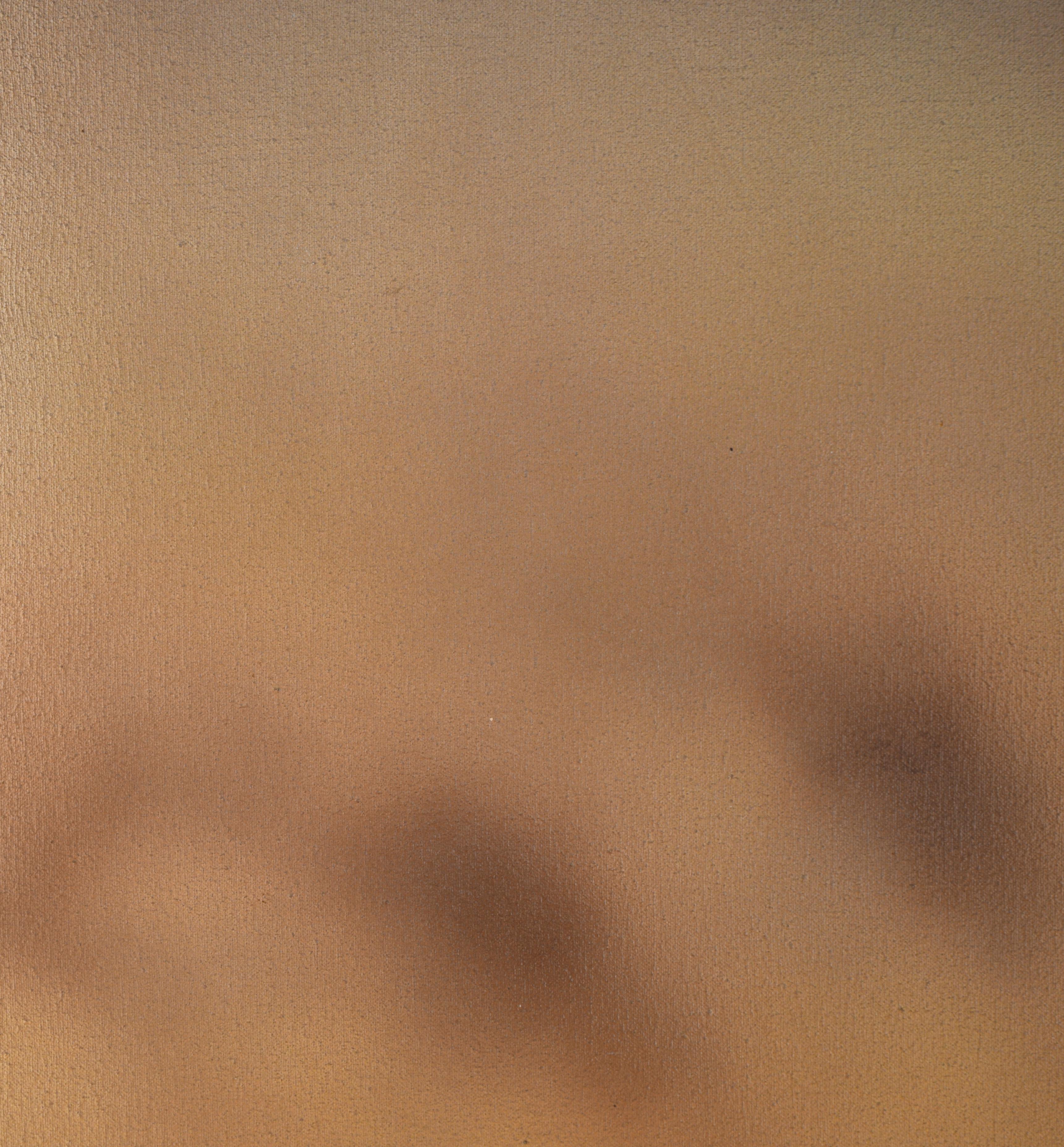 A Slice of Sunrise - Minimalistische Contemporary Vertical Landscape (Braun), Landscape Painting, von Unknown