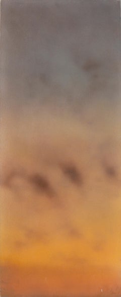 A Slice of Sunrise - Minimalist Contemporary Vertical Landscape