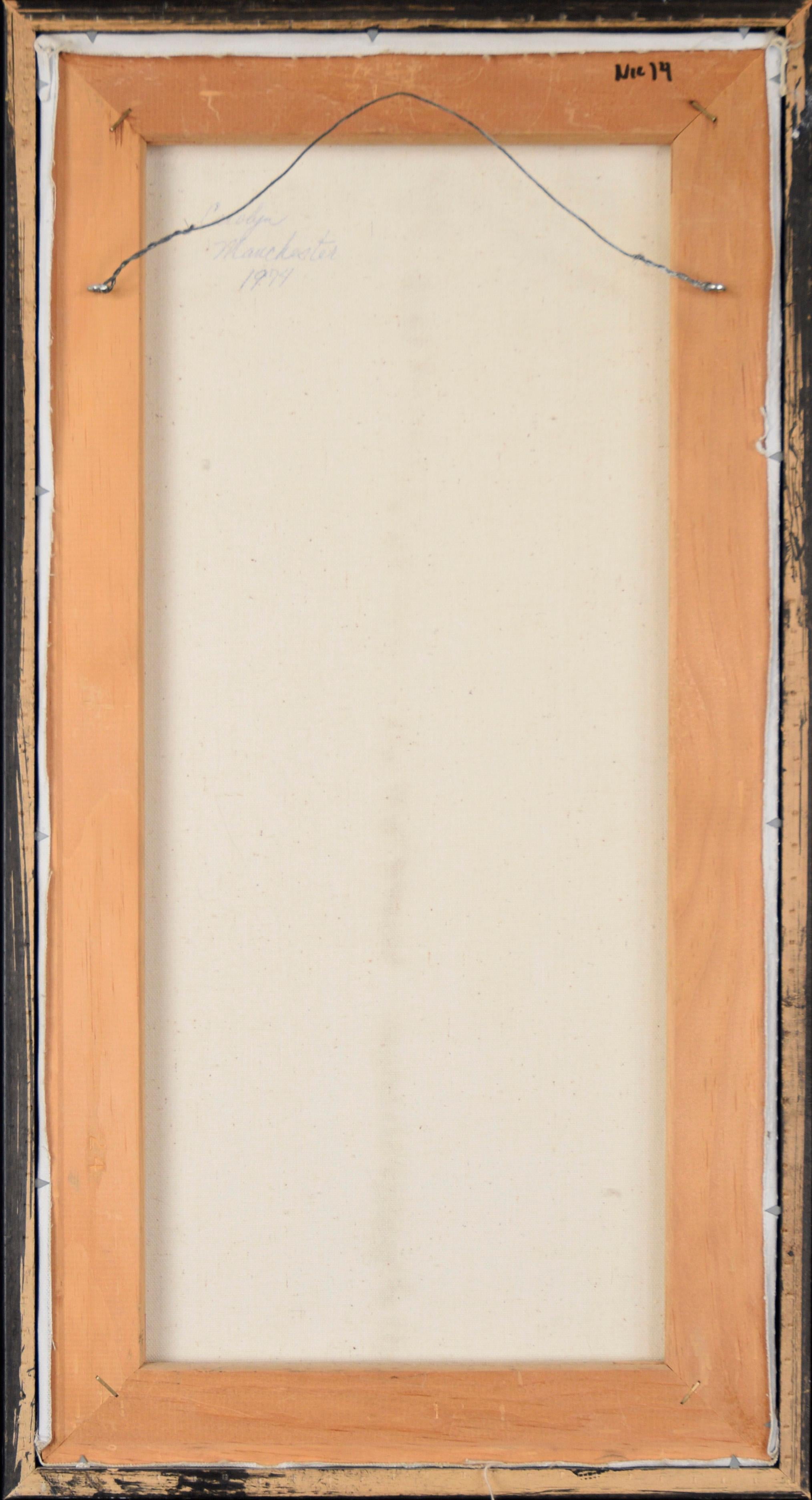 Un paseo por París - 1974 Óleo original sobre lienzo en venta 1