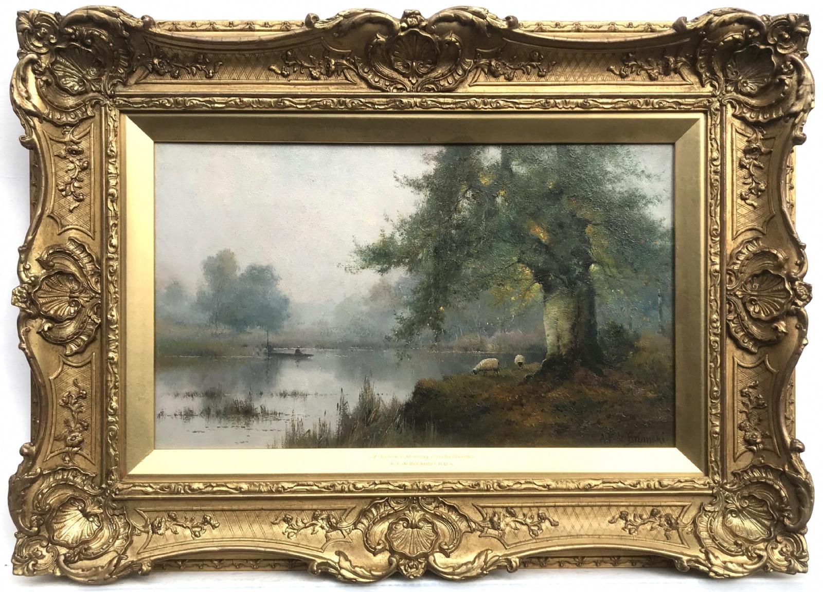 Abeilles Burnham du matin d'été - Painting de  Alfred Fontville de Breanski