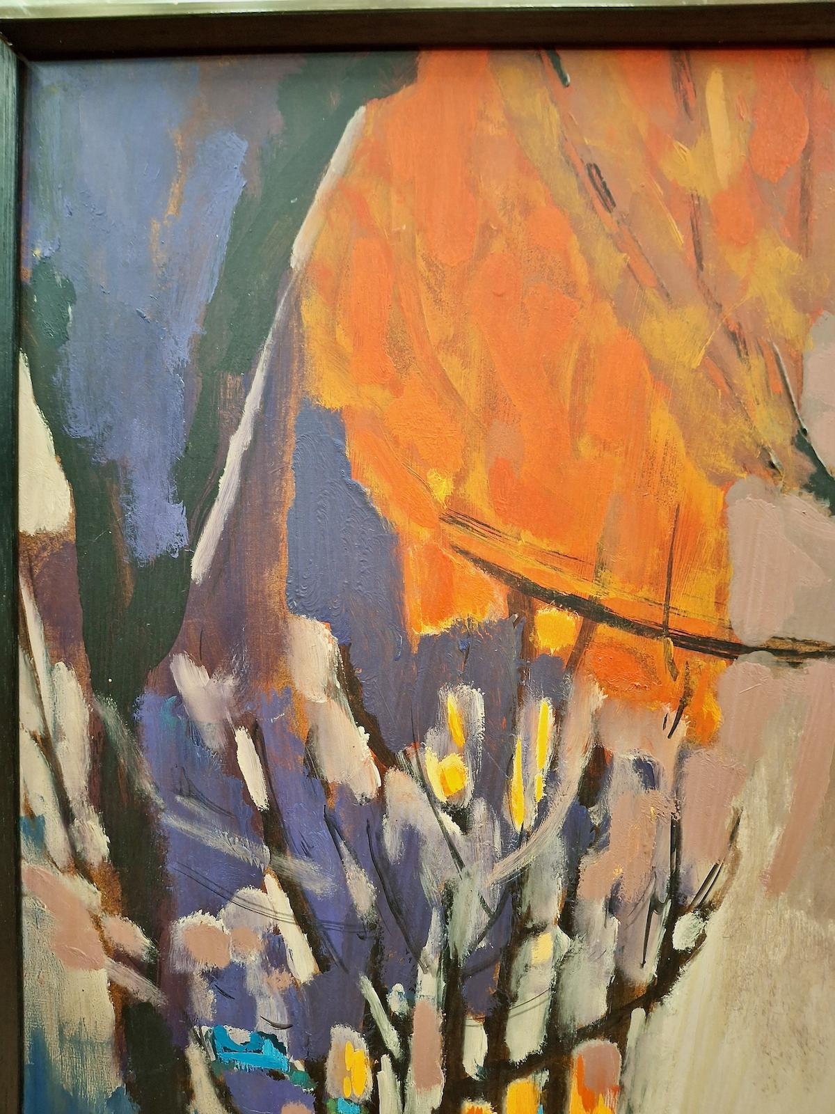 A Summer's Sunset - Painting by Unknown