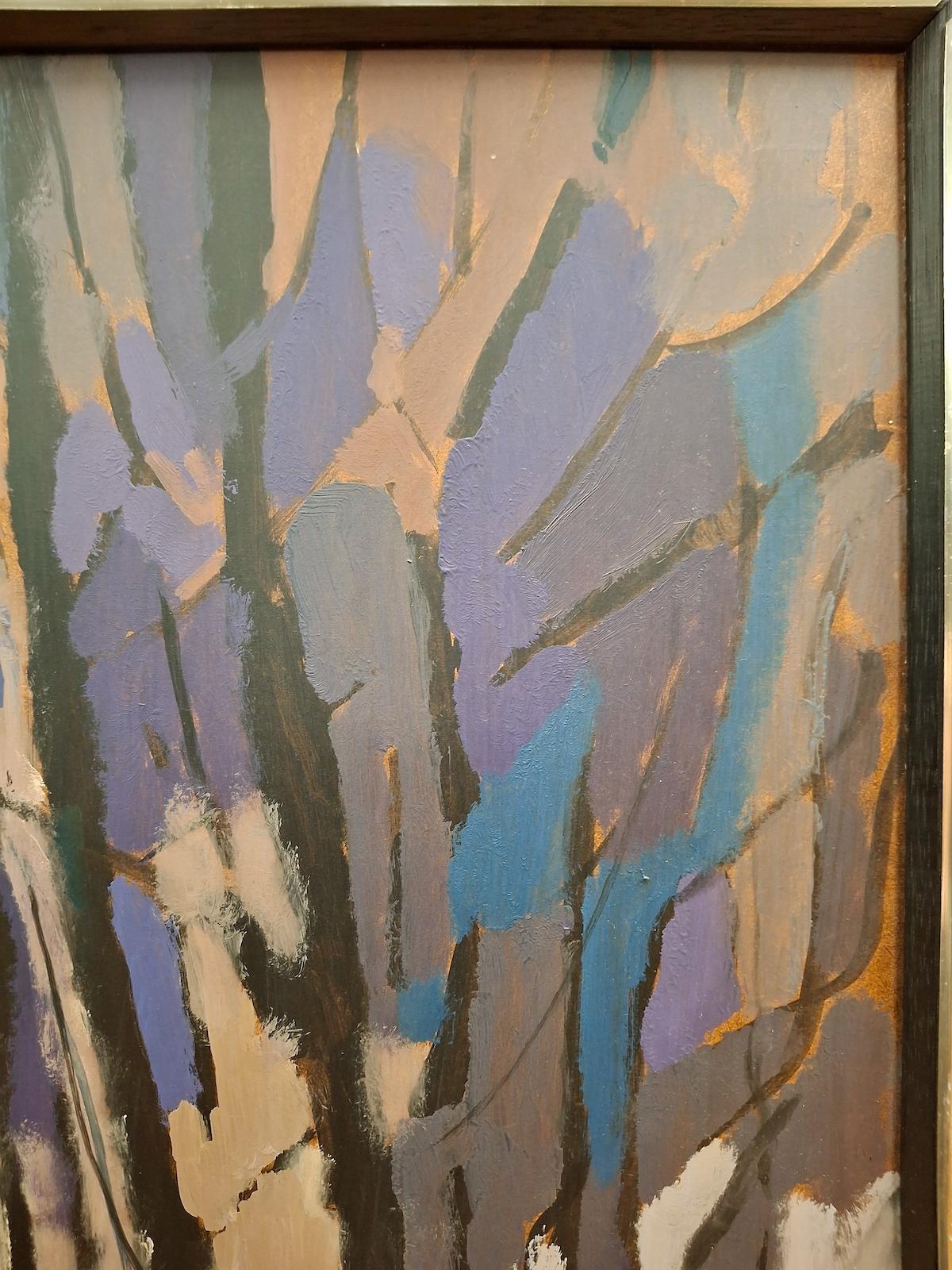 A Summer's Sunset - Abstract Painting by Unknown